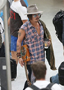 Johnny Depp With Cigar Box Guitar